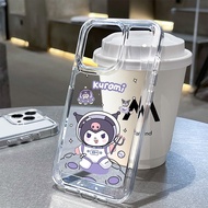Case for iphone 6 6s 7 8 Plus X XS Max SE 11 12 13 14 15 Pro Max Plus Series kuromi TPU Acrylic tran