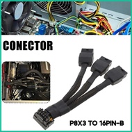 CRE 16Pin GPU Cable to 3X8Pin Pcie5 0 Cord 3x8pin 8PIN to 16Pin 12VHPWR 90°Right Angle Graphics Card