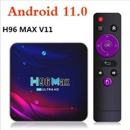 【可開發票】H96 MAX V11機頂盒 安卓110 RK3318 4G64G 5GWIFI 4K高清 藍牙   電視盒