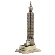[SzxfliebfTW] Alloy Taipei 101 Tower Building Figurine Statue Model Home/Office Decor