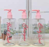 ( STIER & BOTOL DIJUAL TERPISAH ) BOTOL PUMP 500ML PET/BOTOL PUMP 500ML CLEAR PUMP CLIP/BOTOL SABUN 