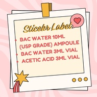 STICKER LABEL - USP BW 10ml, BW 3ml, AA 3ml