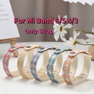 Butterfly Pattern Mi Band 4 Strap Compatible With Mi Band 3(Only Strap)