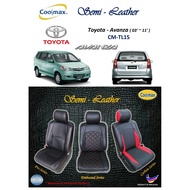 Coolmax - Semi Leather : Toyota Avanza - 03'~11'  ( Car Seat Cover full-set / Sarung Kusyen Kereta yg penuh lengkap )