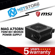MSI MAG A750BN PCIe5.0 80+ BRONZE POWER SUPPLY - 306-7ZP2C18-CE0