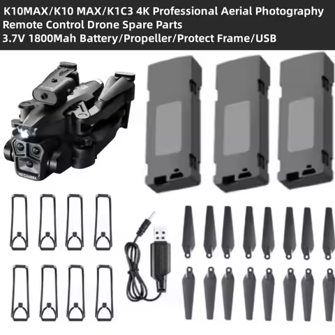 K10MAX/K10 MAX/K1C3 4K Aerial Photography WIFI FPV RC Drone Quadcopter Spare Parts 3.7V 1800Mah Batt