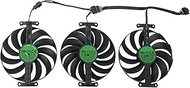 HAZEK 95MM T129215SU CF1010U12S DC12V Cooler Fan Compatible for ASUS ROG Strix RTX 3070 3080 3090 3060Ti 3070Ti 3080Ti Cooler Fan Catholic (Color : Black, Size : 3PCS_NO RGB)