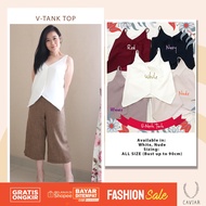 V-TANK TOP premium SLEEVELESSWanita! V-TANK TOP by Caviar Wear