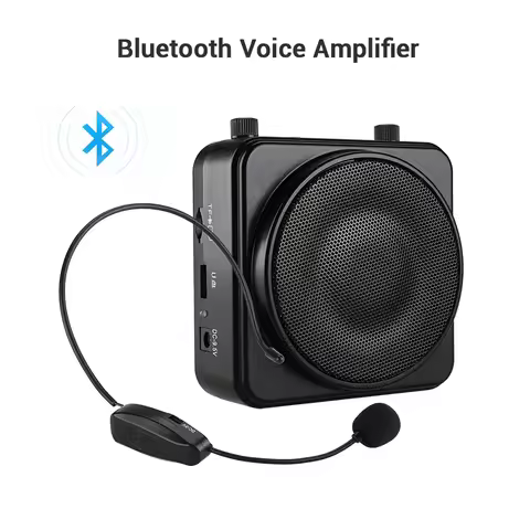 Aker MR2500W 22W Portable Wireless Bluetooth PA Voice Amplifier Headset Microphone 2200mA Amplifier 