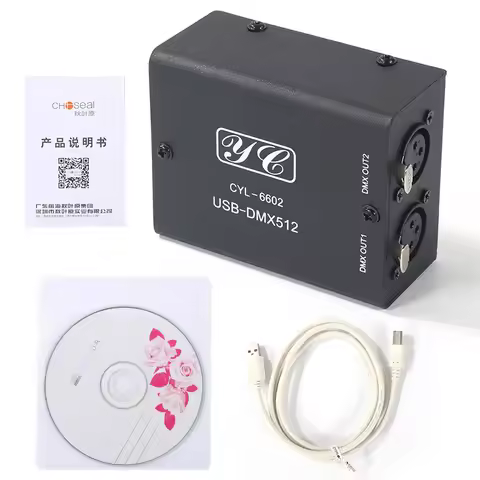 512-Channel USB to DMX DMX512 LED Light DMX-Stage Lighting Module Stage Lighting Controller Mini Dec