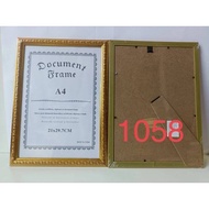 1ลัง48ชิ้นกรอบรูปA4 สีทอง สีไม้ กรอบอะคริลิค มีแผ่นพลาสติกใส ขนาด21*29.7cm แบบยกลัง48ชิ้น