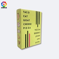 [Board Games] Taco Cat Goat Cheese Pizza Taco Pizza Game Card Party Board Game Game