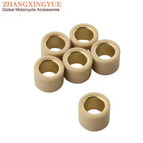 6PC Beverly250 Variator Roller 13g 14g Weights 21x17mm For Piaggio Beverly Mp3 X7 X8 X9 Xevo 250cc 4