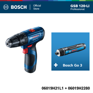 BOSCH ชุดสุดคุ้ม GSB 120-LI Gen 3 Upgrade และ Bosch GO 3 (SOLO) New หัวล็อค Universal