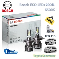 Bosch หลอดไฟหน้า รถยนต์ ECO LED+200% 6500K Toyota Commuter สว่างกว่าหลอดเดิม 200% รับประกัน 1 ปี แถม