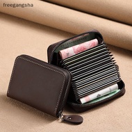 [FREG] Multi Slot Card Holder Vintage Small Wallet Women Men Business ID Cards Bank Credit Card Bag 