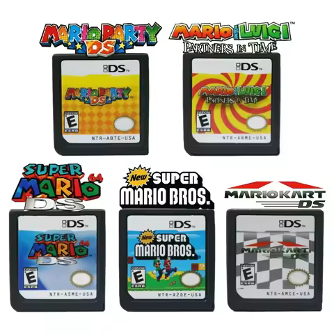 Mario Series DS Game Cartridge New Super Mario Bros Kart Party Mario & Luigi Partners in Time for DS