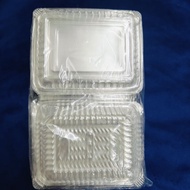 Eco Shop CSR10 Bakery Tray Toli TP-12L Disposable Clear Plastic Tray (18 pcs)