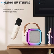 Wireless Karaoke Microphone Speaker Set Superior Sound Quality Long Playback Time Suitable for Christmas Thanksgiving Gifts WRHH-MY