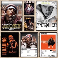 Fashion Rapper Central C_Cee Painting Calligraphy High Quality Canvas Poster Wall Art ,No Frame Canv