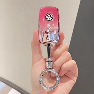 Volkswagen Polo Tiguan car key case Volkswagen Passat B5 B6 B7 Golf Beetle key covers silver edge ke