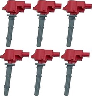 6PCS ARKAUTO HIGH PERFORMANCE RED TOP IGNITION COILS ARK-IG535 UF535 A2729060060 A0001502780 FOR MER