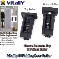Vitally Bi Folding Door Roller / Bi-Fold Toilet Door Flip Door Roller Replacement Door Hardware Acce
