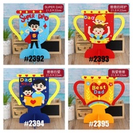 DIY Children Kids Craft Fathers Day Hari Bapa Champion Trophy Educational Activities