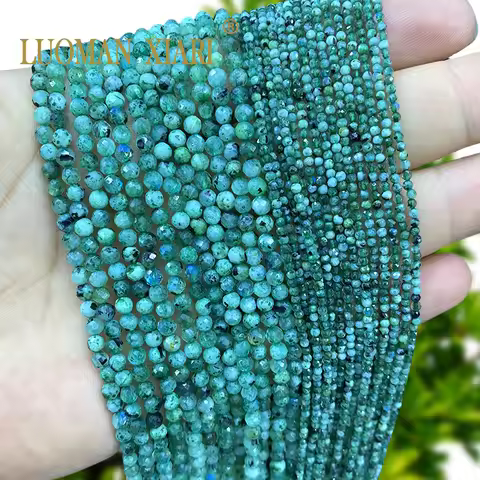 2 3 4MM Natural Stone AA Faceted Green Labradorite Loose Round Spacer Beads for Jewelry Making DIY B