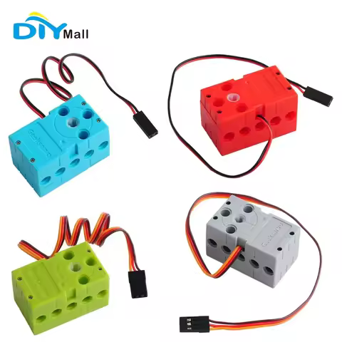 Geekservo Programmable Servo Mini 2P/3P Wire 360 Degree Rotation Compatible with Standard Building B