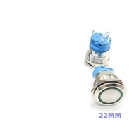 Saklar on off LED stainless push button switch Momentary AC 12MM 22MM RGB PUSH ON SWITCH LOCK