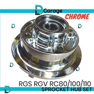 CHROME RG RGS RGV RG SPORT RC80 RC100 RC110 SPROCKET HUB CLUTCH HUB SPOKET HUB