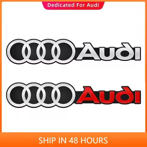 Car Styling Trunk Badge Sticker for Audi A3 A5 A6 A4 A1 A2 B8 B4 B3 B6 B5 B2 B7 Q5 Q3 Q2 S3 S5 S6 RS