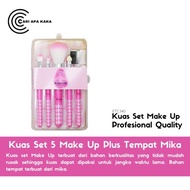 Barpapa Kuas make up set 5 in 1 set satuan mika karakter kuas make up