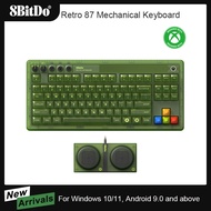 8BitDo Retro 87 Mechanical Keyboard with RGB Backlight, Bluetooth/2.4G/USB-C Hot Swappable Gaming Ke