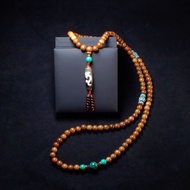 如意蓮花天珠 鳳凰石松佛珠 108顆紫檀念珠 鴻運當頭手串