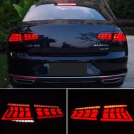 1 Set LED Tail Light Rear Fog Lamp + Brake + Reverse + Dynamic Turn Signal Taillight For Volkswagen 