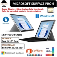 Microsoft Surface Pro 8 / 9 | i5 11th 12th Gen | 1 Year Warranty | 13" Touch | Used Laptop (Screen B