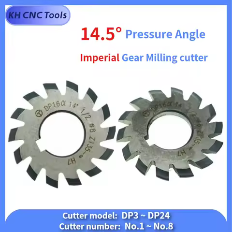 KH CNC 14.5° Pressure angle Imperial gear milling cutter HSS DP3 4 5 6 7 8 9 10 11 12 14 16 18 20 22