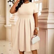 Spring, Summer, Autumn And Winter Elegant Office Party Khaki Dresses Spring, Summer, Autumn And Wint