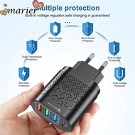 MARIER Charger Adapter Fast 48W QC3.0 3 USB Charger for   Huawei