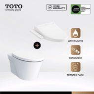 TOTO AVANTE Wall Hung Toilet Bowl CW822RJT2 with Washlet TCF23410ASG SET