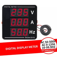 เครื่องวัดแรงดันไฟฟ้า ดิจิตอลมิเตอร์ ดิจิตอล V+A+Hz 1เฟส 220V 3เฟส 380Vดิจิตอล มิเตอร์ มัลติฟังก์