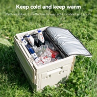 Qunature Folding Insulated Box Outdoor Gray Keep Cold Warm Anti-fouling Large Capacity Double Insula