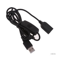 Kiki USB Power Cord Extension Cable with ON OFF Button Inidicator Light