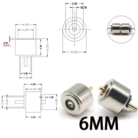 1-3Pair Circular Shape Magnetic Pogo Pin Connector 1Pole Male Female Probe DC Power Charging Round P