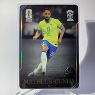 Football Card MATHEUS CUNHA BRAZIL PANINI 2026 (Thick silver Back)
