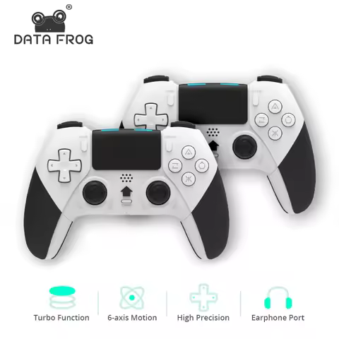 DATA FROG Bluetooth-compatible Wireless Controller For PS4 Gamepad For PC Joystick For PS4/PS4 Pro/P