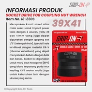 MATA GRIP ON DOUBLE SOCKET DRIVE 39X41 FOR COUPLING NUT WRENCH ( CVT Clutch NUT SOCKET Bit 39 x 41 m