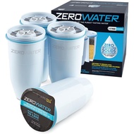 Penapis Gantian Rasmi Culligan ZeroWater - Penggantian Penapis 5 Peringkat 0 TDS - Sistem IAPMO Dipe